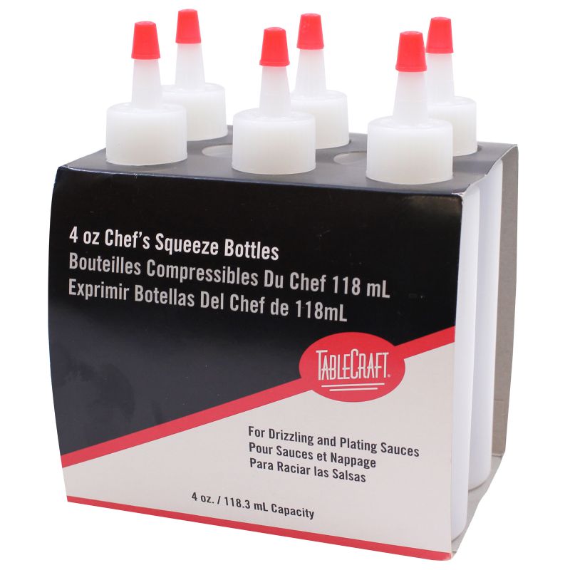 BOTTLE SQUEEZE CLEAR 4 OZ