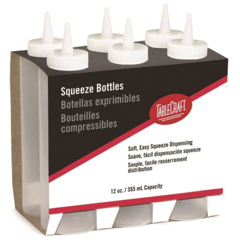 BOTTLE SQUEEZE CLEAR 12 OZ