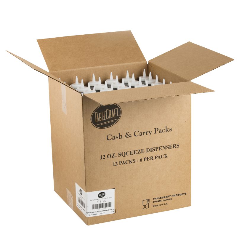 BOTTLE SQUEEZE CLEAR 12 OZ