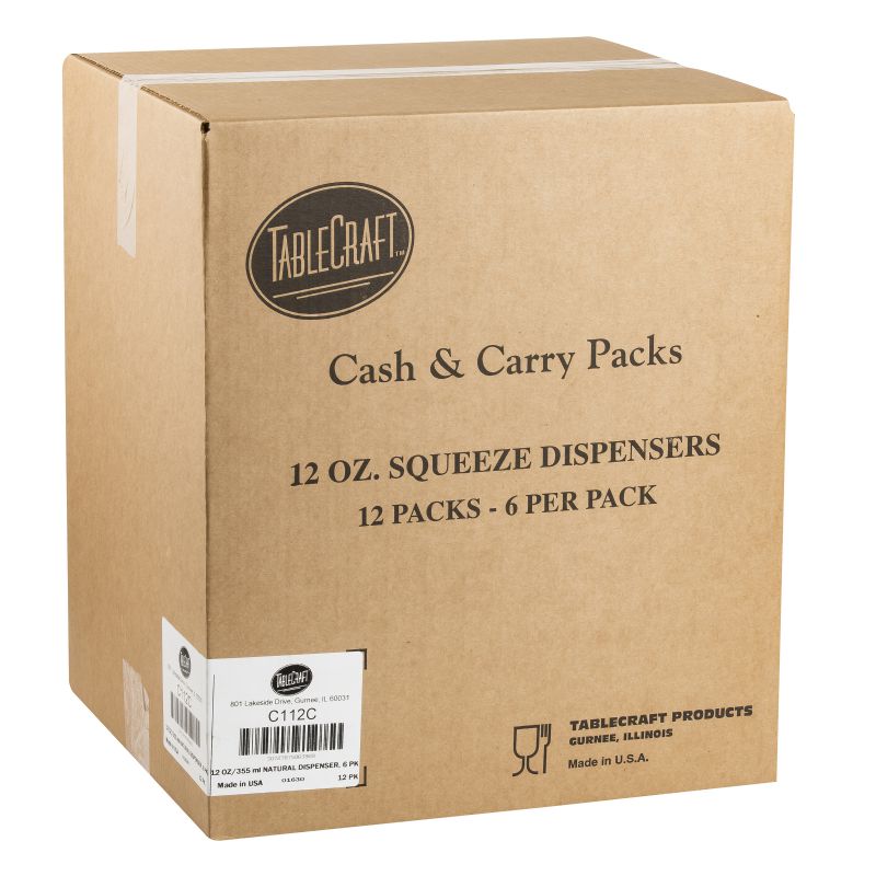 BOTTLE SQUEEZE CLEAR 12 OZ