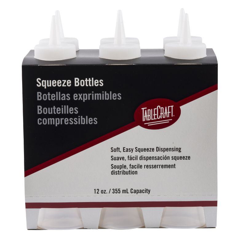 BOTTLE SQUEEZE CLEAR 12 OZ
