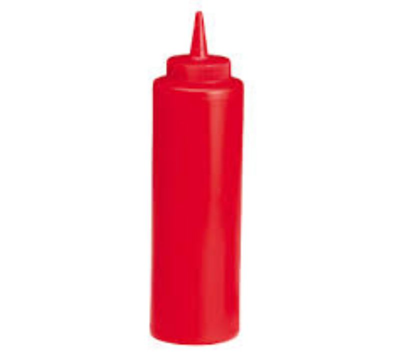 BOTTLE SQUEEZE RED 12 OZ
