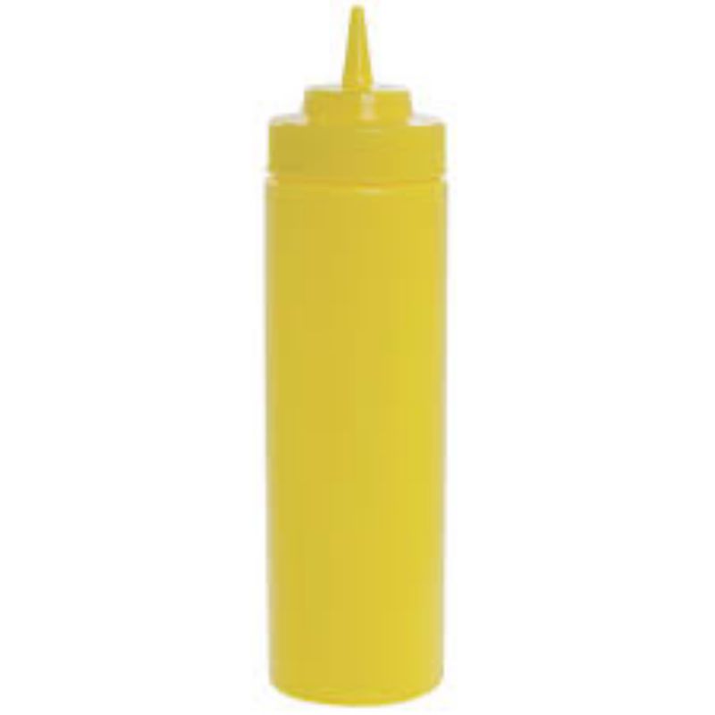 BOTTLE SQUEEZE YELLOW WIDEMOUTH 24 OZ