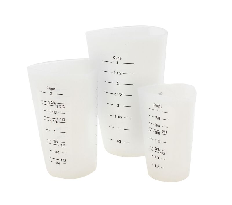 MEASURING CUP SET SILICONE 3-PC