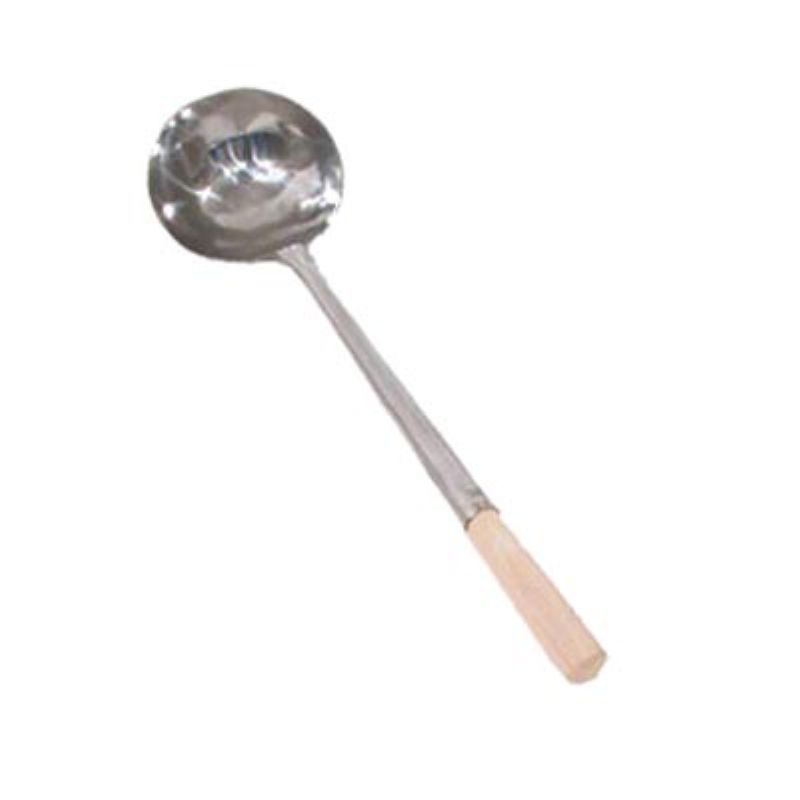 LADLE WOK #1 S/S LARGE HAND MADE 9OZ