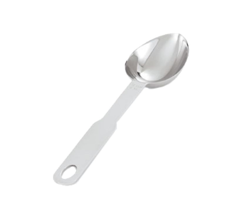 MEASURE SPOON OVAL S/S FLAT BTM 1/8C