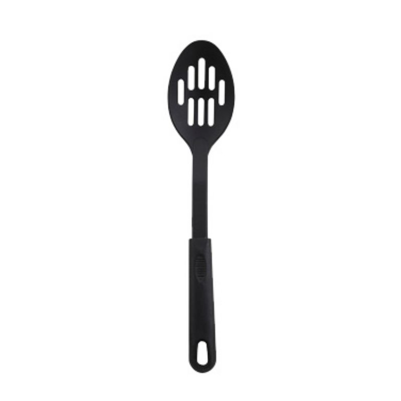 SPOON SERVING SLOTTED NYLON BLK 12IN