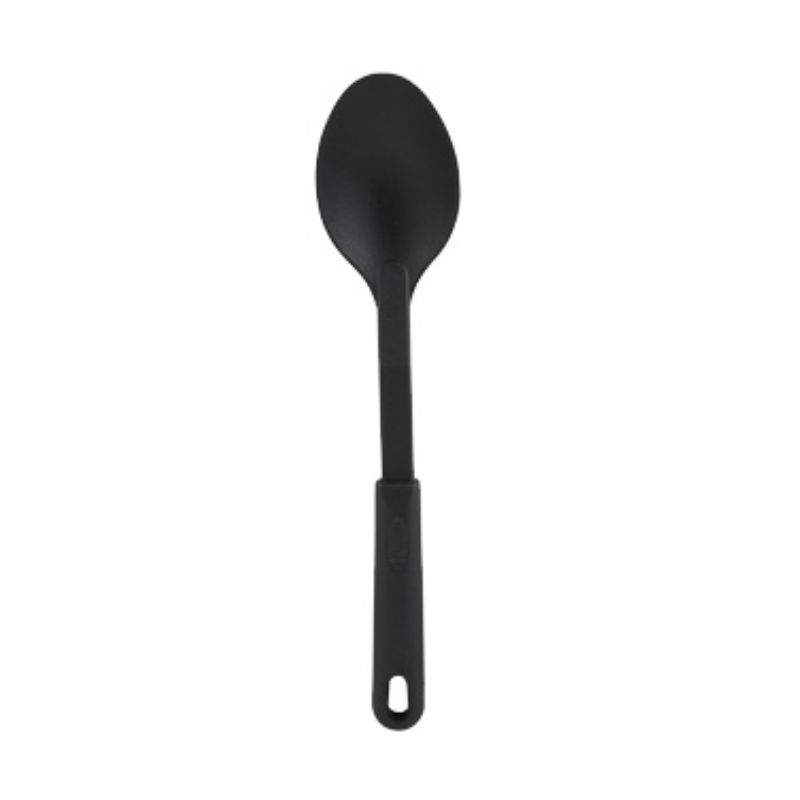 SPOON SERVING SOLID BLACK 12 INCH