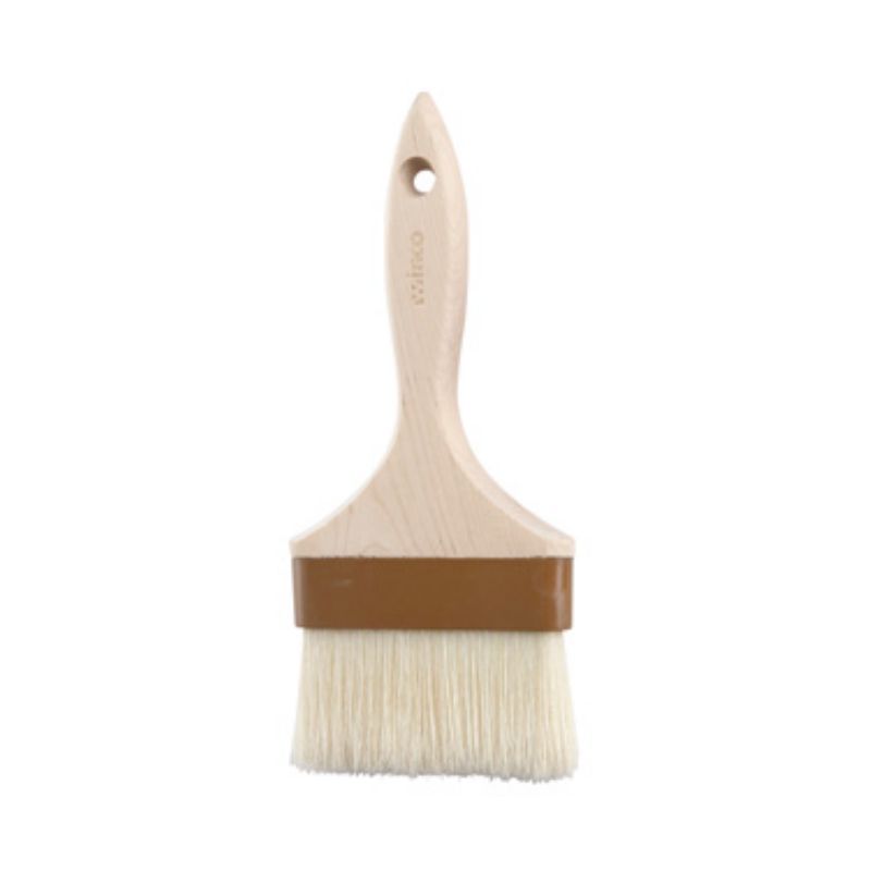 BRUSH PASTRY 4" FLAT BOAR BRISTLE