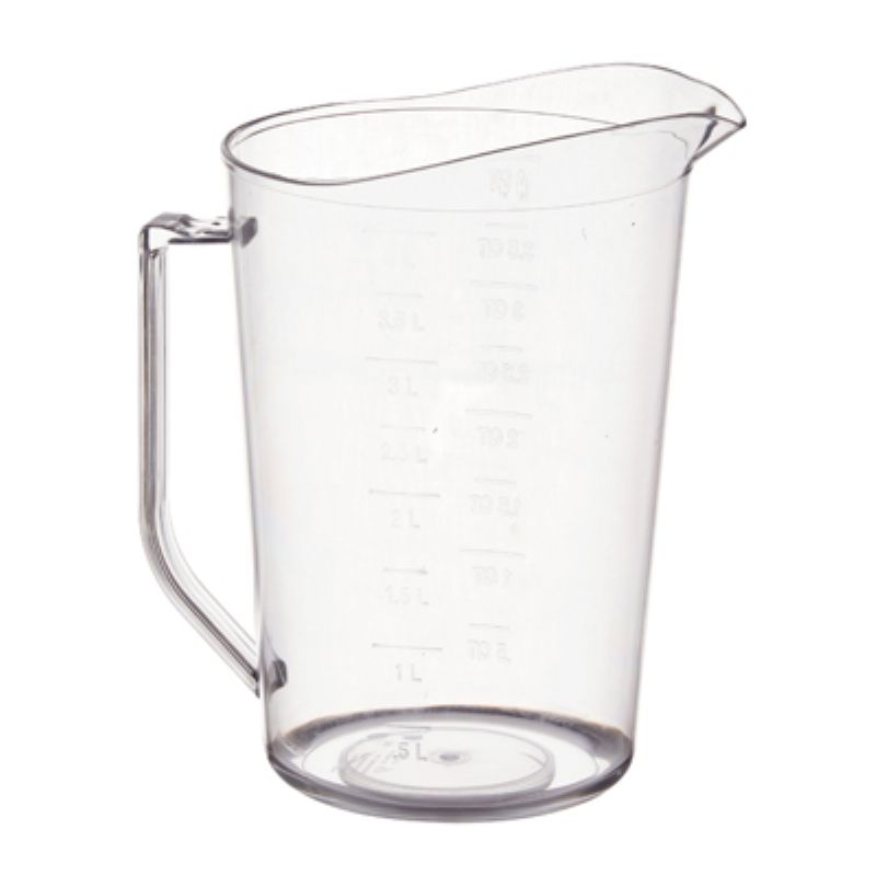 MEASURE CUP PLASTIC CLEAR 4 QT