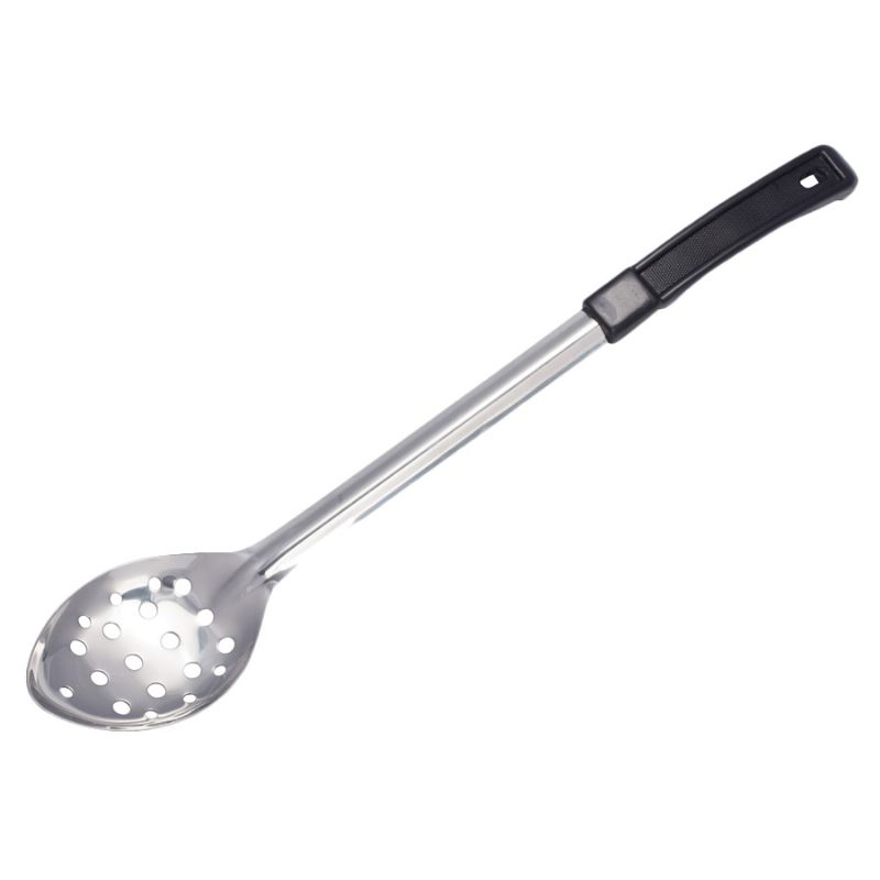 SPOON BASTING PERFORATED BLK HDL 13