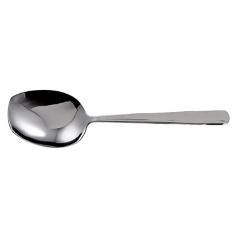 SPOON SERVING SOLID OVAL S/S 8.25