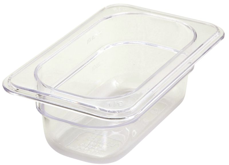 PAN FOOD PLASTIC 1/9 SZ 2-1/2" DEEP