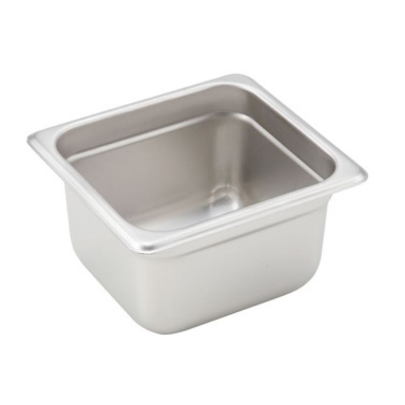 PAN STEAM S/S 1/6 SZ 4" DP 2.1 QT