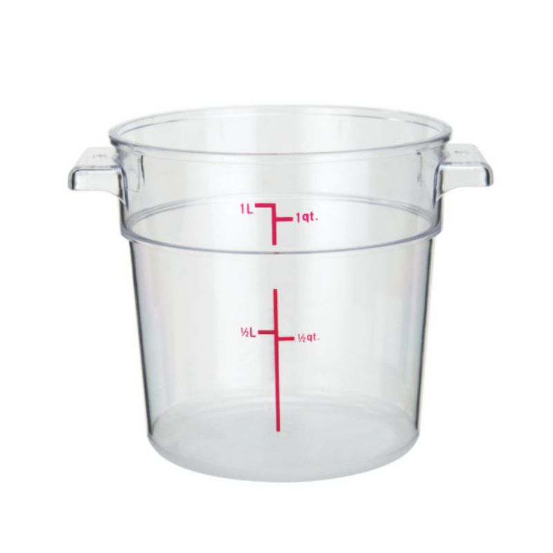 CONTAINER STORAGE ROUND CLEAR 1 QT