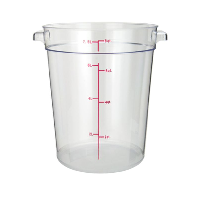 CONTAINER STORAGE ROUND CLEAR 8 QT