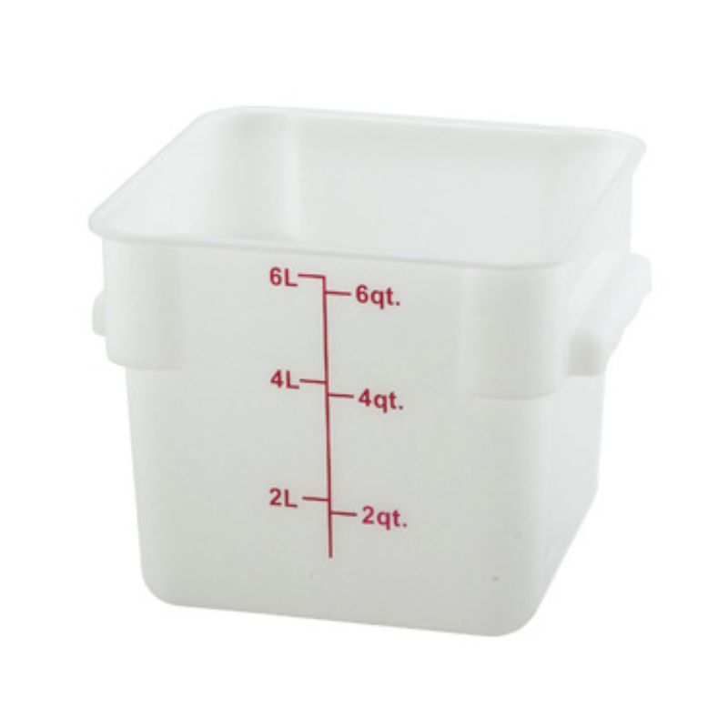 CONTAINER FOOD STORAGE SQUARE 6 QT