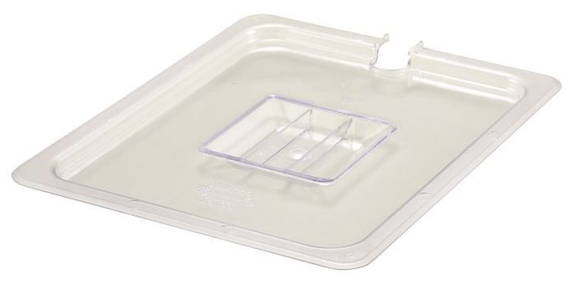 COVER PAN NOTCHED CLEAR 1/2 SIZE