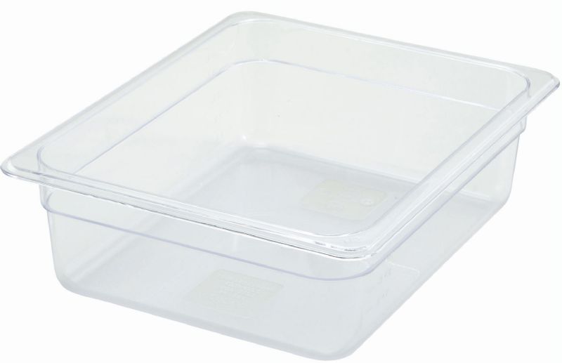 PAN FOOD CLEAR 1/2 SIZE 3.5" DEEP