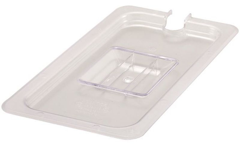 COVER PAN NOTCHED CLEAR 1/3 SIZE