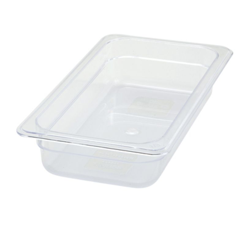 PAN FOOD CLEAR 1/3 SIZE 2-1/2" DEEP
