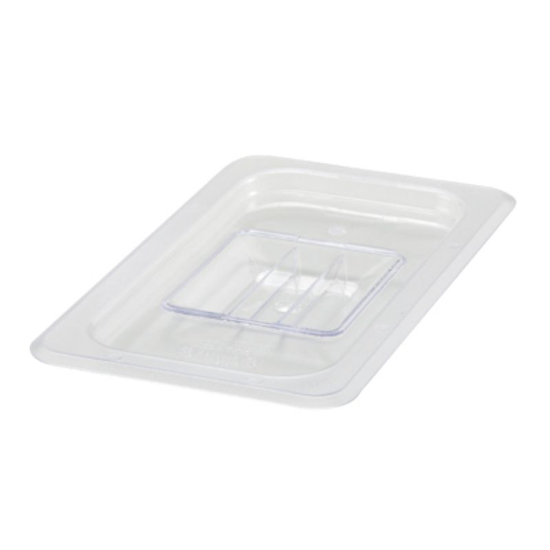 COVER PAN W/HANDLE CLEAR 1/4 SIZE