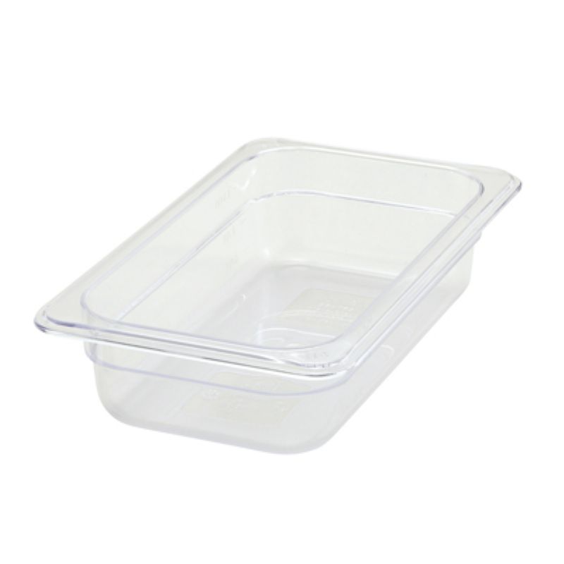 PAN FOOD CLEAR 1/4 SIZE 2-1/2 DEEP