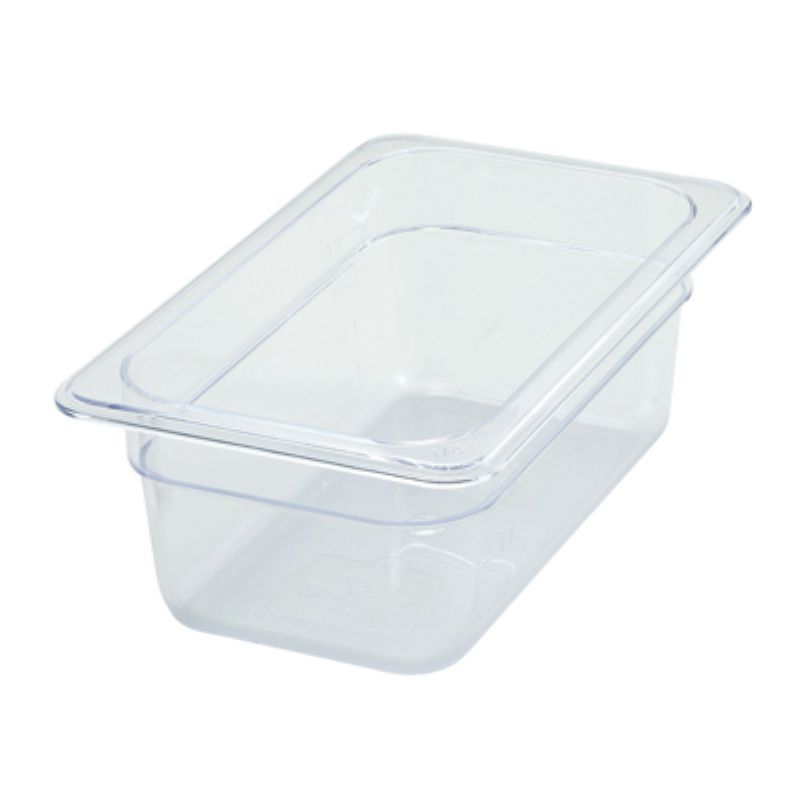 PAN FOOD CLEAR PLASTIC 1/4 SZ 3.5DP