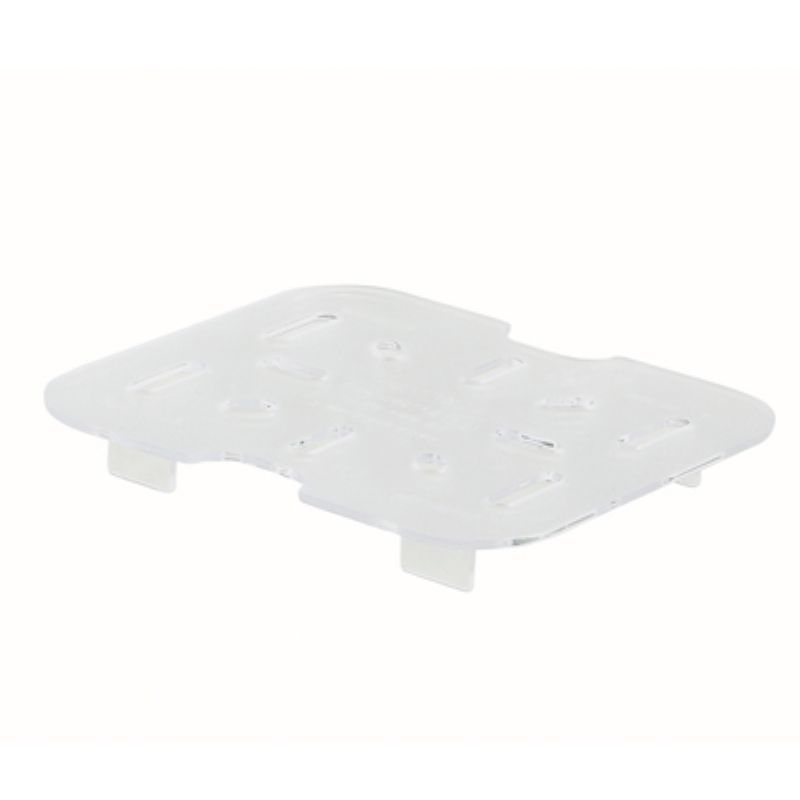 DRAIN SHELF CLEAR FOOTED 1/6 SIZE