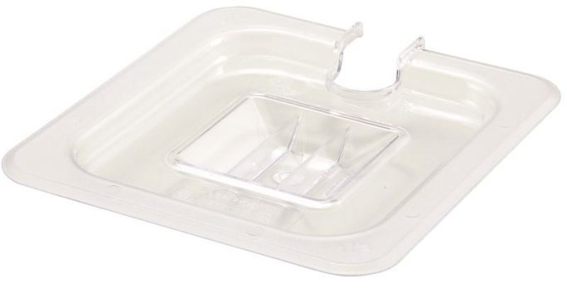 COVER PAN NOTCHED CLEAR 1/6 SIZE