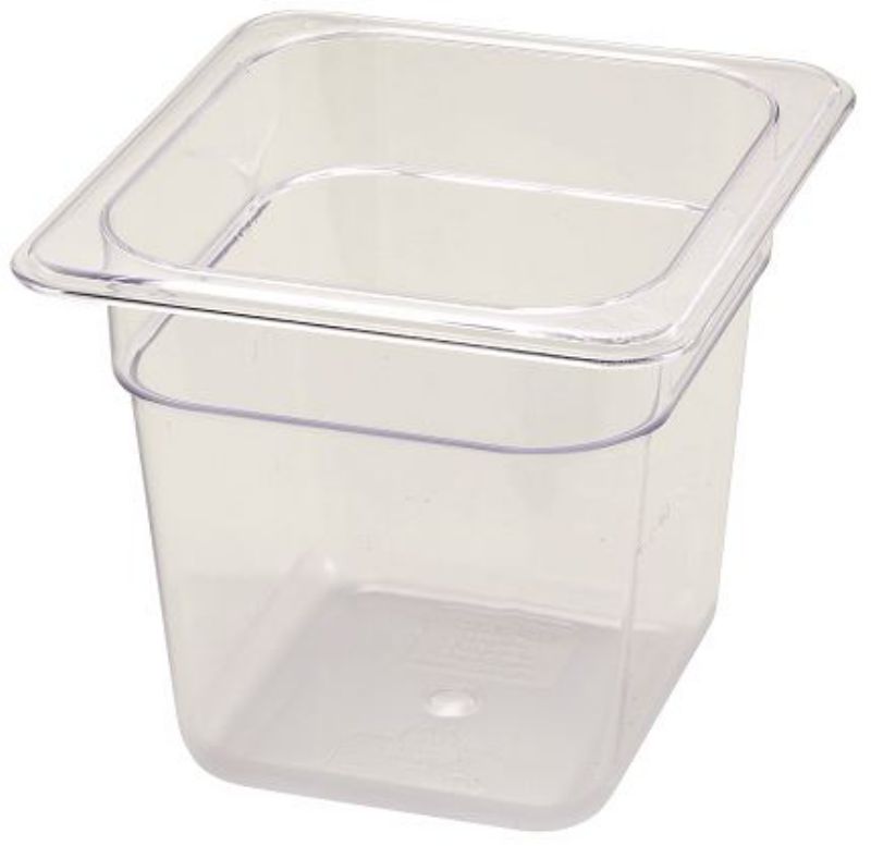 PAN FOOD CLEAR 1/6 SZ 5-1/2" DEEP