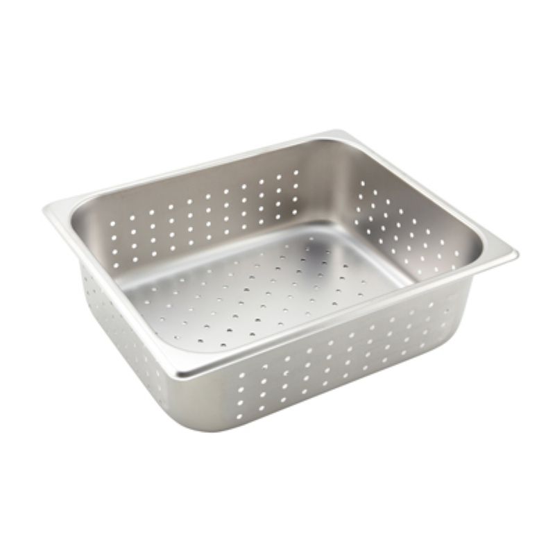 PAN STEAM TABLE PERF 1/2 SZ 4"DEEP