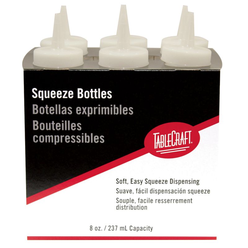 BOTTLE SQUEEZE CLEAR 8 OZ