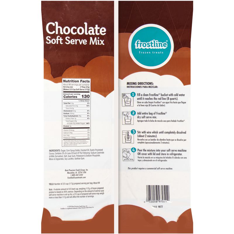 MIX SOFT SERVE CHOC NON DAIRY