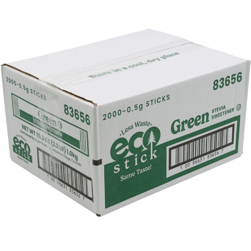 SWEETENER GREEN STEVIA 2000 STICKS CASE