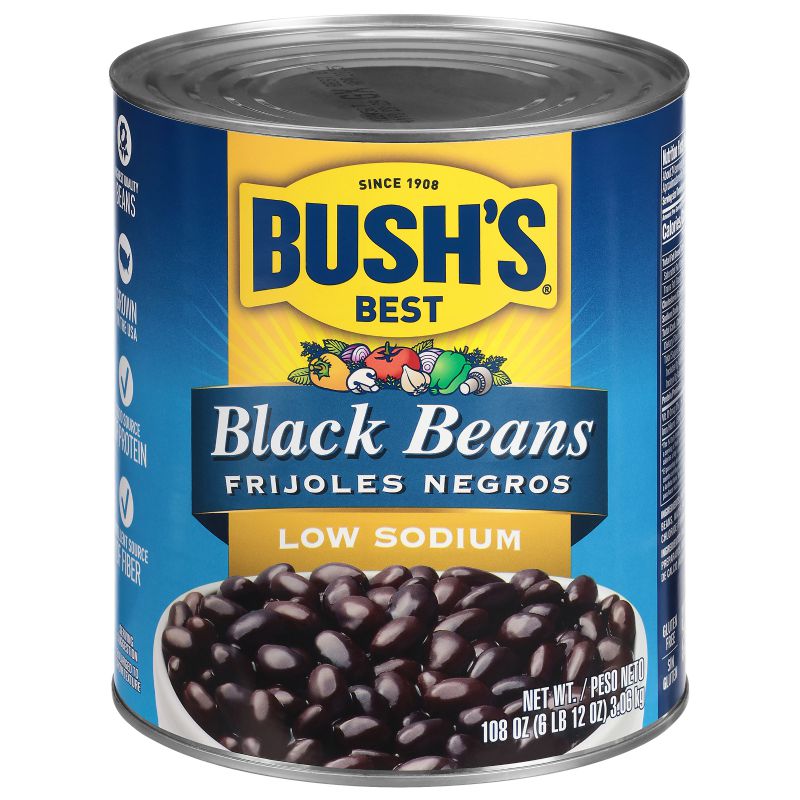 BEAN BLACK CANNED LOW SODIUM