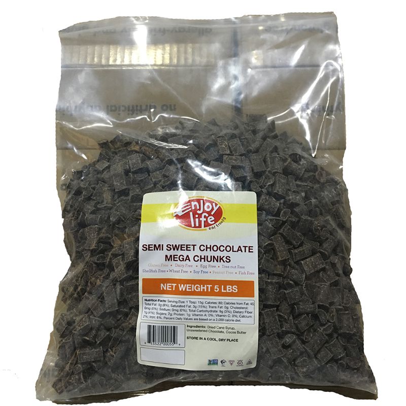 CHOC VEGAN CHUNK SEMI SWEET SO